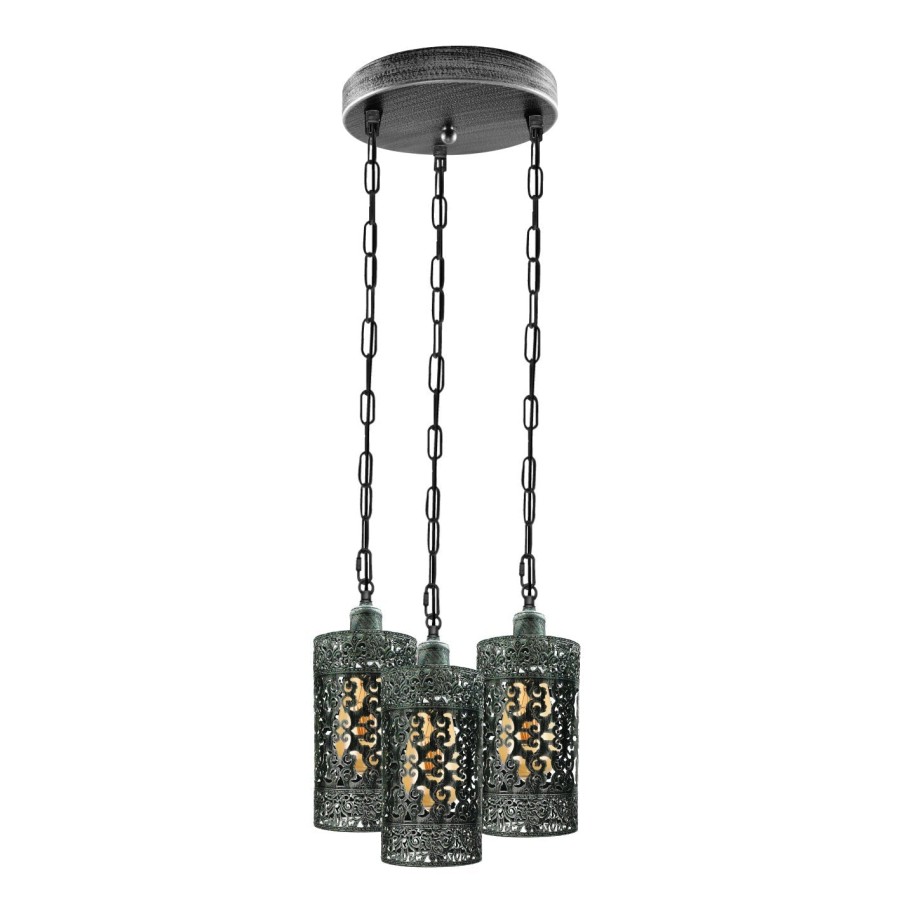 Click to view product details and reviews for Pendant Light 3 Way Ceiling Barrel Cage Lighting Fixture 3933 Yes Brushed Silver.