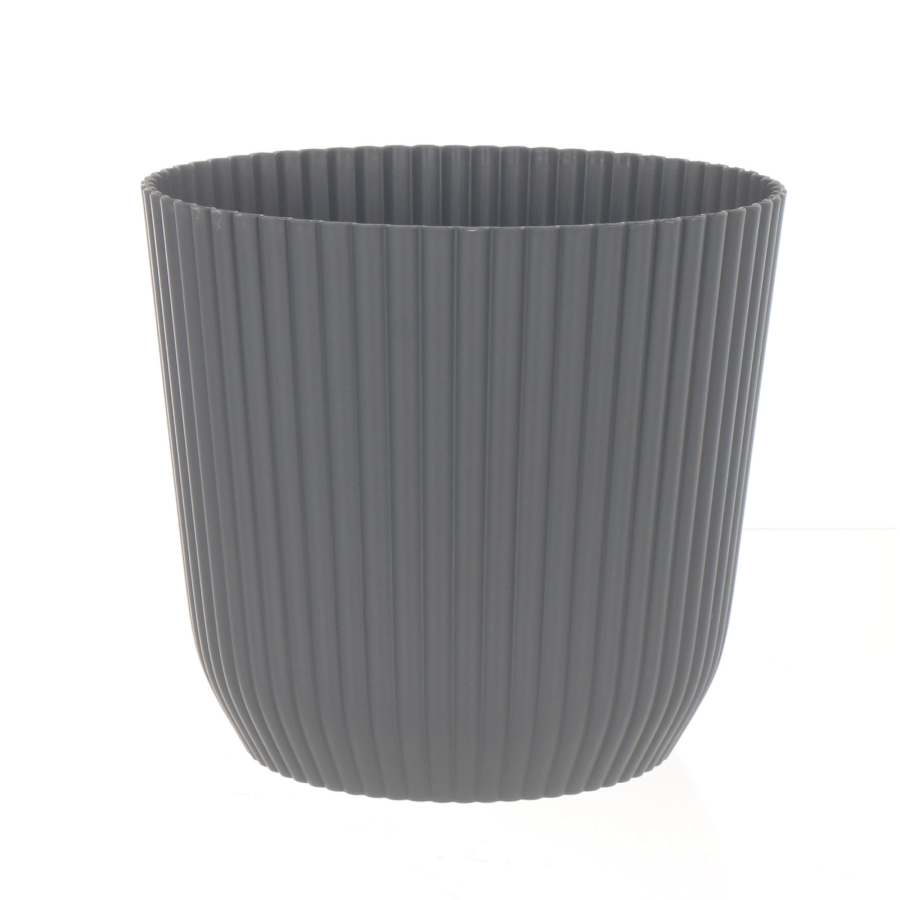 Simply Living Round Charm Outdoor Garden Planter Plant Pot Ridged Edge
