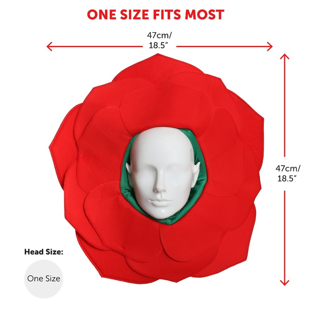 English Rose Hat & Red Nose