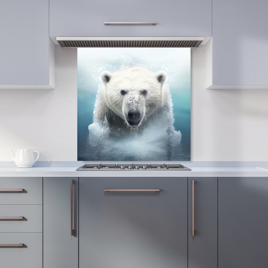 Click to view product details and reviews for Polar Bear Splashart Kitchen Splashback W600mm X H600mm.