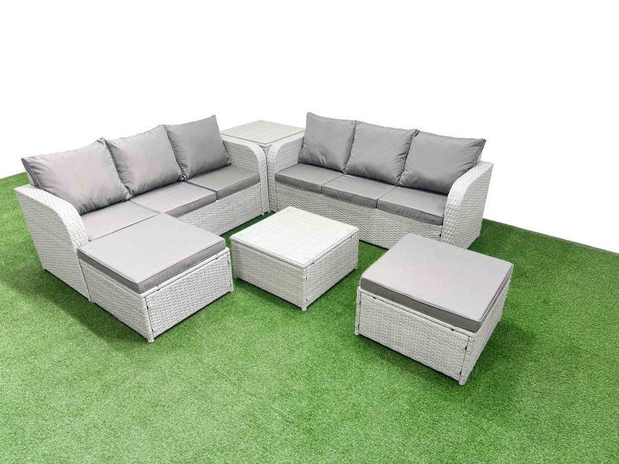 Click to view product details and reviews for Fimous Outdoor Garden Furniture Sets 8 Seater Wicker Rattan Furniture Sofa Sets With Square Coffee Table High Back Lounge Sofa 2 Big Footstool Side Ta. Click to view product details and reviews for Fimous Outdoor Garden Furniture Sets 8 Seater Wicker Rattan Furniture Sofa Sets With Square Coffee Table High Back Lounge Sofa 2 Big Footstool Side Ta.
