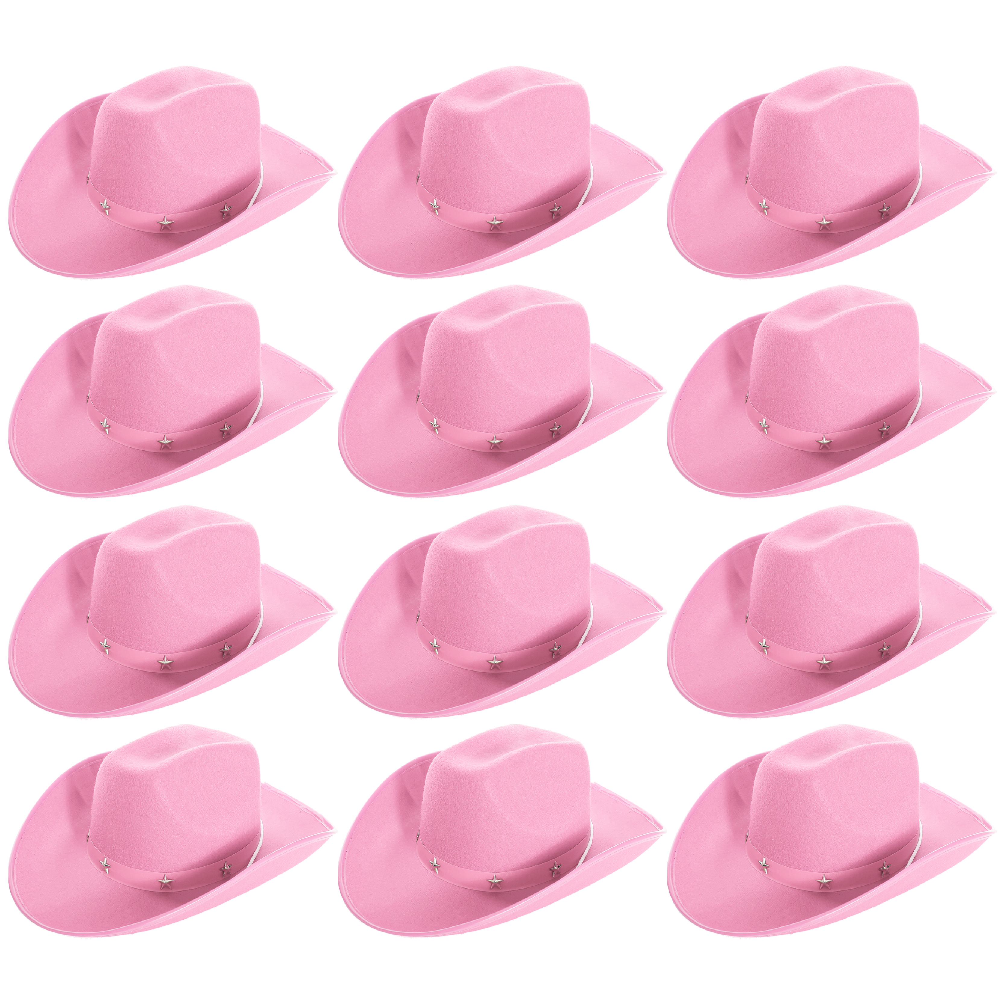 Click to view product details and reviews for Childs Pink Studded Cowboy Hat Pack Of 12.
