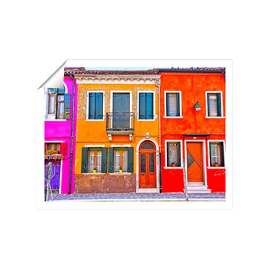 Click to view product details and reviews for Colourful Houses In Burano Venice Italy Art Prints 8 X 10 No Frame.
