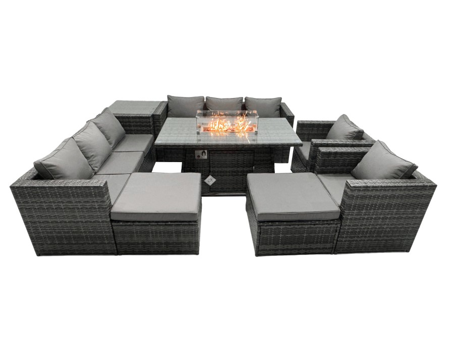 Click to view product details and reviews for Fimous Rattan Garden Furniture Firepit Dining Set 10 Seater Lounge Sofa Table Set With Side Table 2 Big Footstool. Click to view product details and reviews for Fimous Rattan Garden Furniture Firepit Dining Set 10 Seater Lounge Sofa Table Set With Side Table 2 Big Footstool.