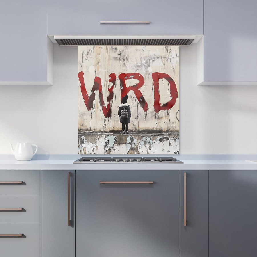 Click to view product details and reviews for Banksy Inspired Warren Reed Designer Kitchen Splashback W700mm X H650mm.