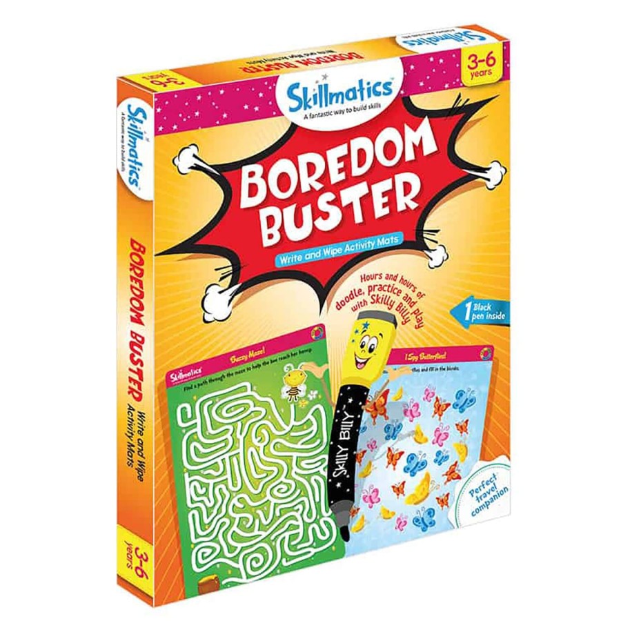Boredom Buster Reusable Activity Mats Write Wipe Repeat Puzzles