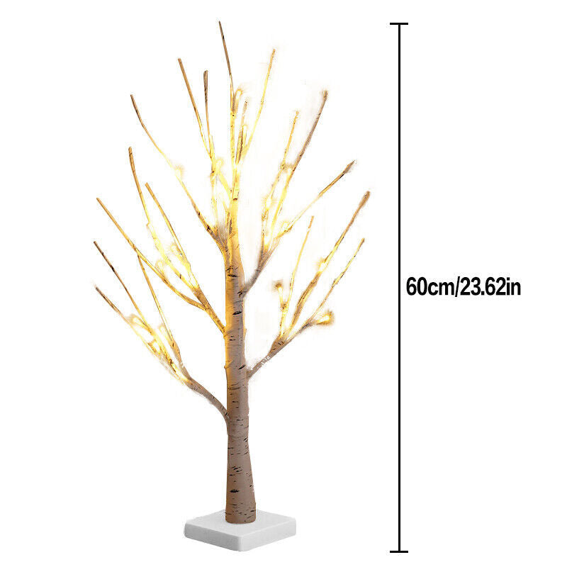 Click to view product details and reviews for Christmas Birch Twig Tree Lit Snowy Led Light Xmas Table Decoration Indoor Lamp.