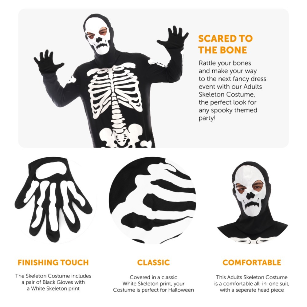 Adults Skeleton Costume