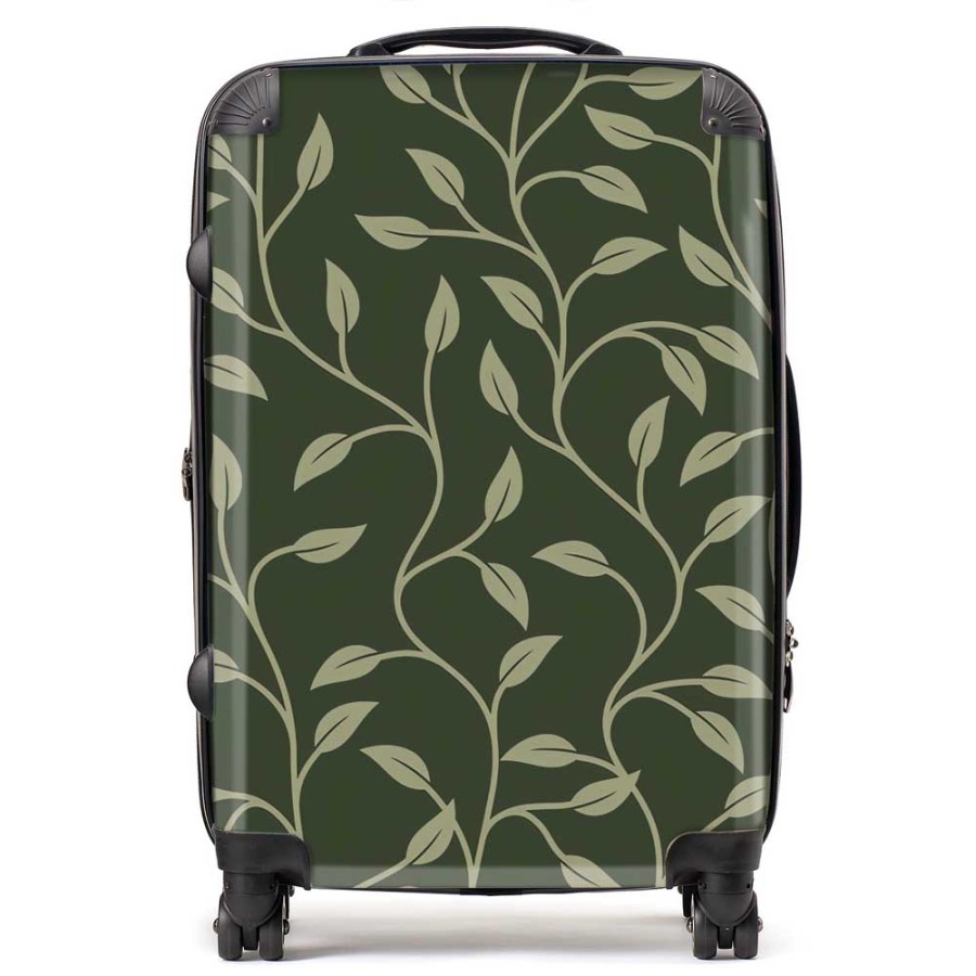Click to view product details and reviews for Green Shrub With Leaves Suitcase Medium.
