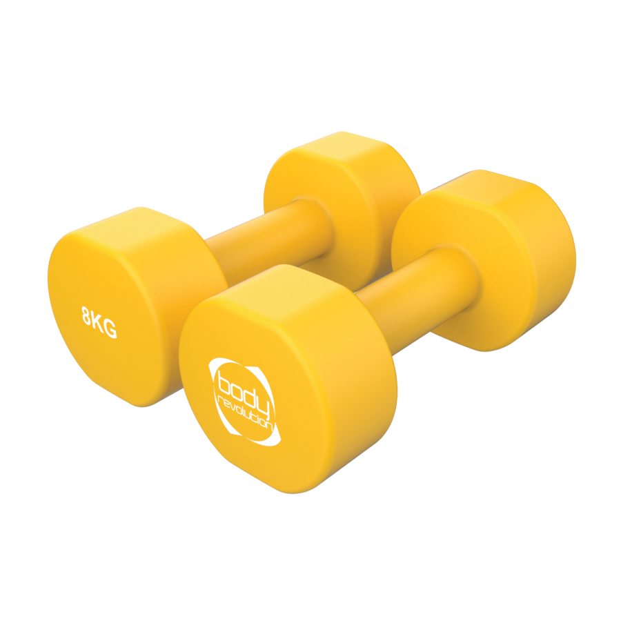 2 x 8KG Neoprene dumbbells
