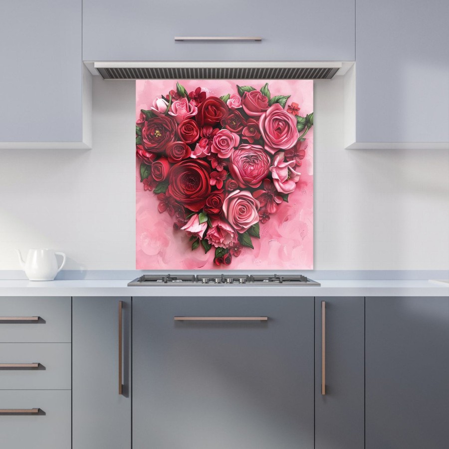 Click to view product details and reviews for Heart Of Roses Kitchen Splashback W700mm X H650mm.