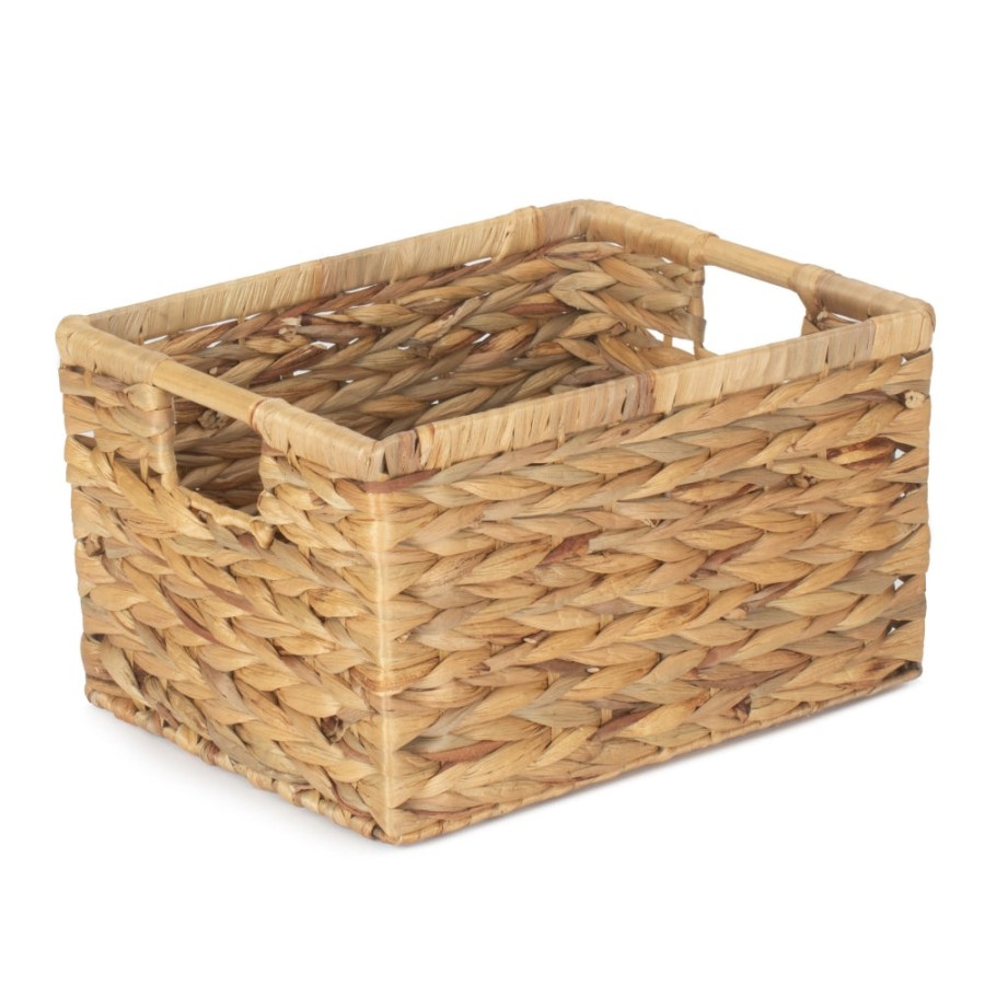 Red Hamper Nordic Water Hyacinth Storage Basket - Large