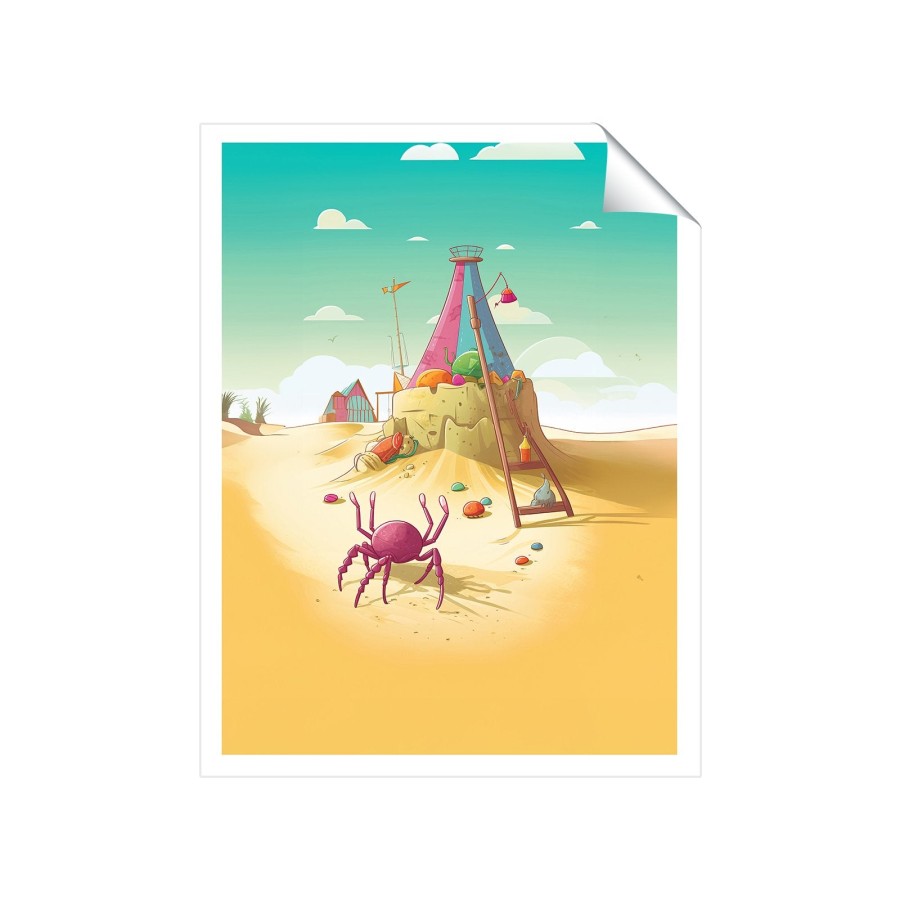 Click to view product details and reviews for Crab On A Beach Holiday Art Prints 8 X 10 No Frame.