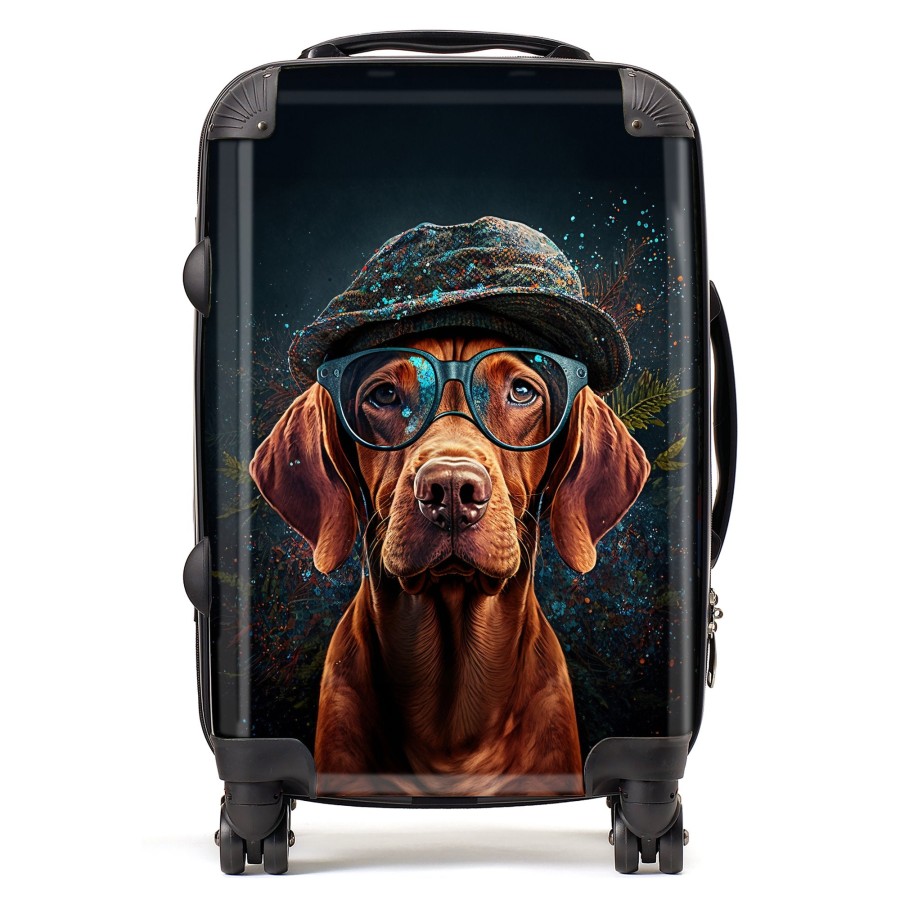 Hungarian Vizsla Dog Splashart Suitcase Cabin