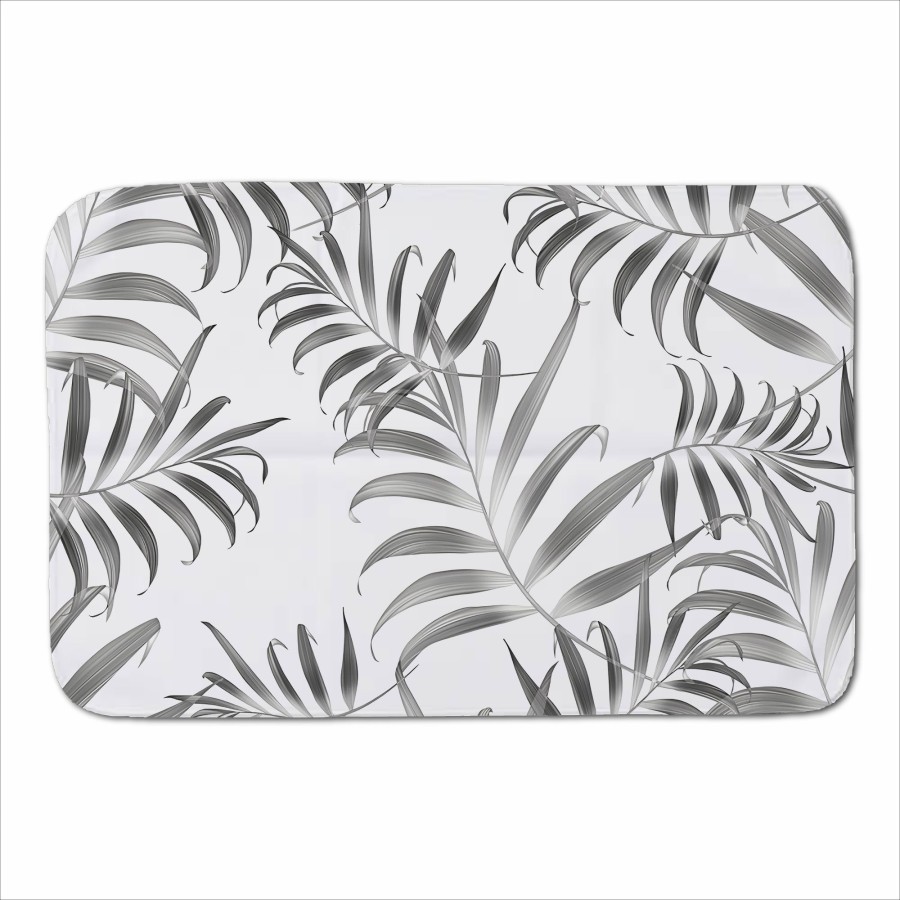 Hawaiian Style Palm Leaves Sherpa Blanket