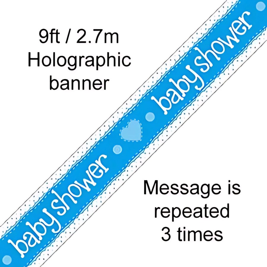 Blue Baby Shower Banners Blue 9ft By Oaktree