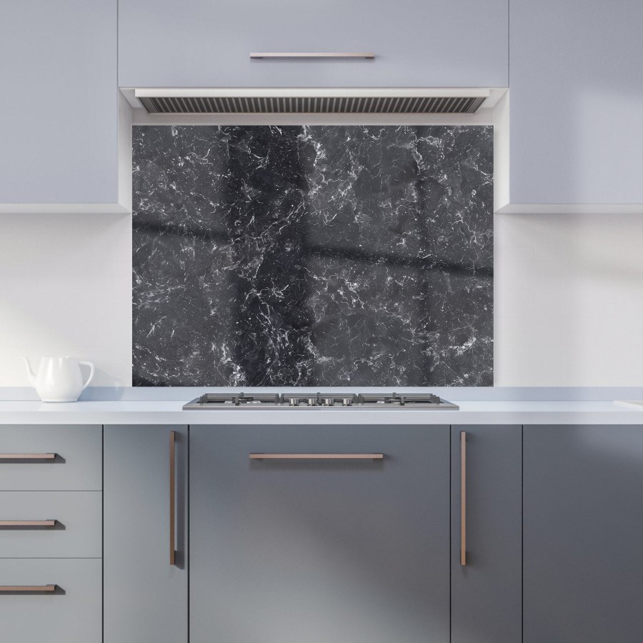 Click to view product details and reviews for Deep Grey Quartz Effect Kitchen Splashback W595mm X H745mm.