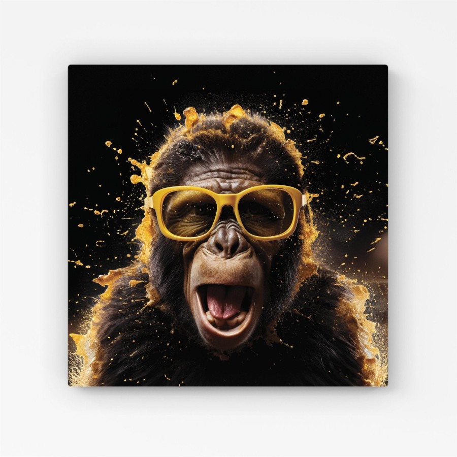 Click to view product details and reviews for Splashart Monkey Face With Yellow Glasses Canvas Extra Large 40 X 40. Click to view product details and reviews for Splashart Monkey Face With Yellow Glasses Canvas Extra Large 40 X 40.