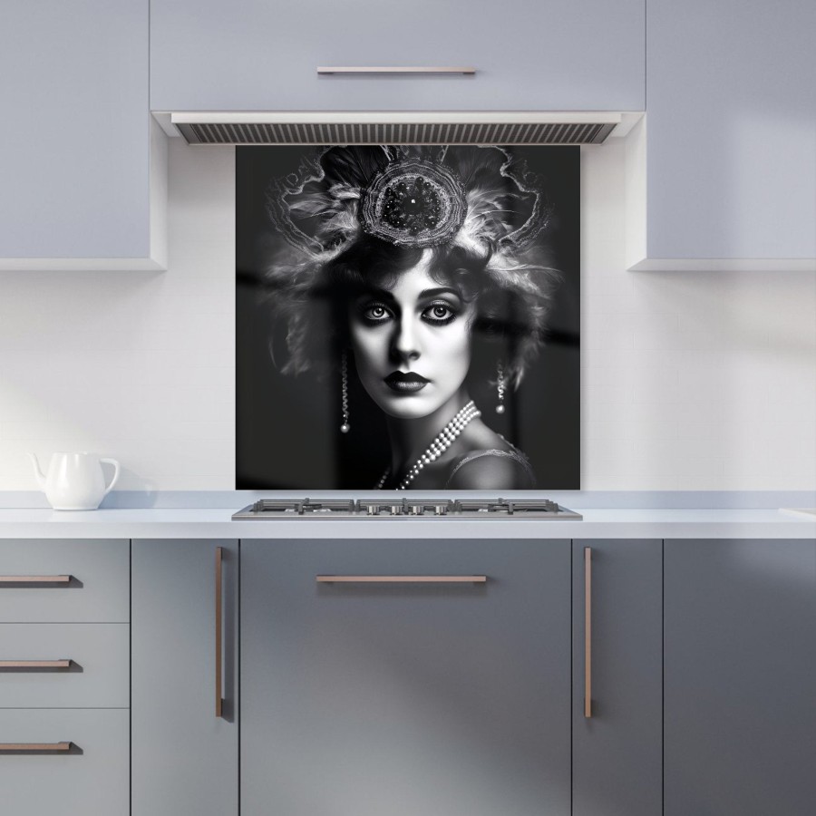 Click to view product details and reviews for Edwardian Showgirl Splashart Kitchen Splashback W600mm X H600mm.