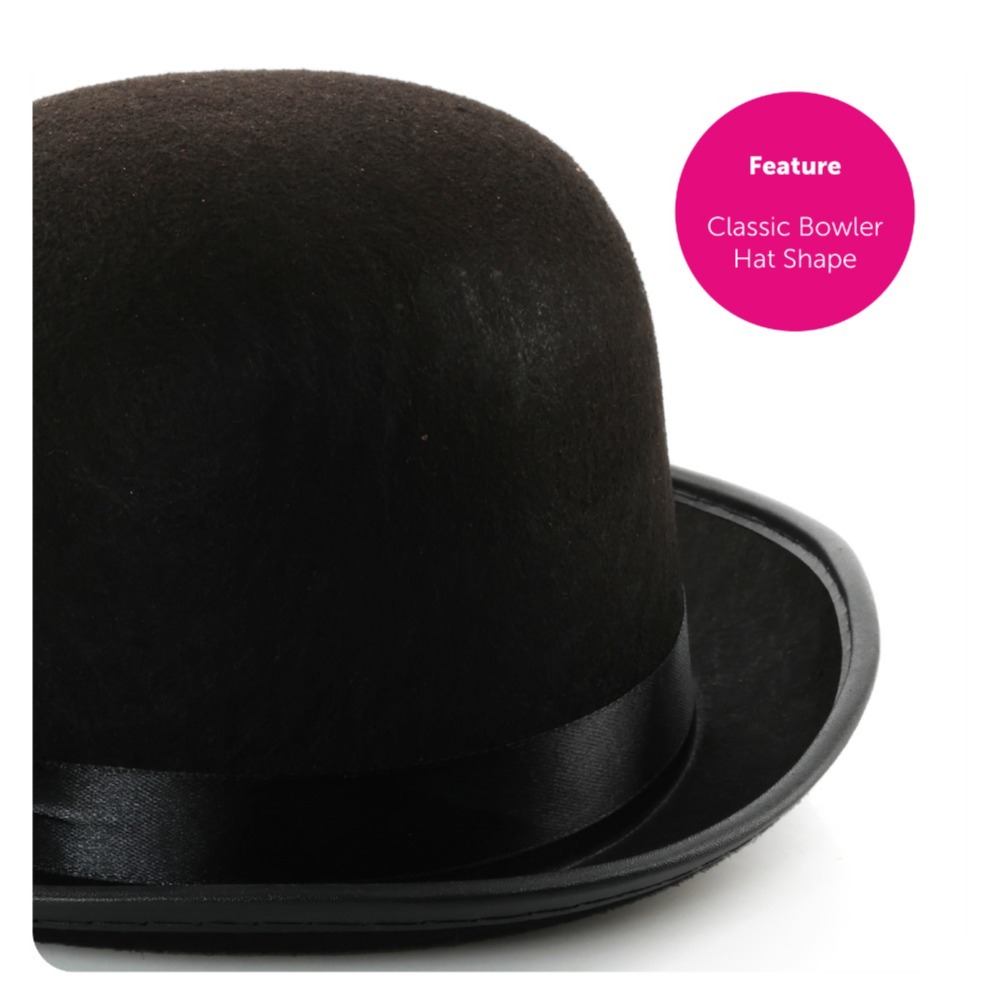 Detective Accessory Set | 4 Pcs | Hat, Tash, Gloves & Cane