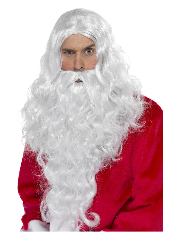 Click to view product details and reviews for Santa Dress Up Kit â White With Wig And Beard.