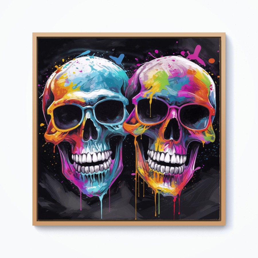 Click to view product details and reviews for Splashart Happy Skeletons In Glasses Framed Canvas 10 X 10 Pine. Click to view product details and reviews for Splashart Happy Skeletons In Glasses Framed Canvas 10 X 10 Pine.