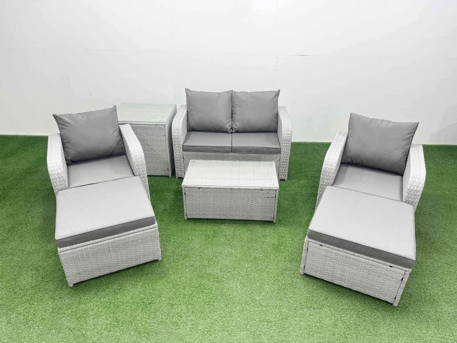 Click to view product details and reviews for Fimous Light Grey Pe Wicker Rattan Garden Furniture Set Sofa Set Reclining Adjustable Chair Rectangular Coffee Table 6 Seater 2 Big Stools Side Table. Click to view product details and reviews for Fimous Light Grey Pe Wicker Rattan Garden Furniture Set Sofa Set Reclining Adjustable Chair Rectangular Coffee Table 6 Seater 2 Big Stools Side Table.