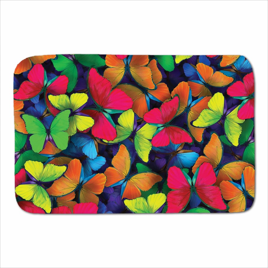 Click to view product details and reviews for Rainbow Butterflies Sherpa Blanket.