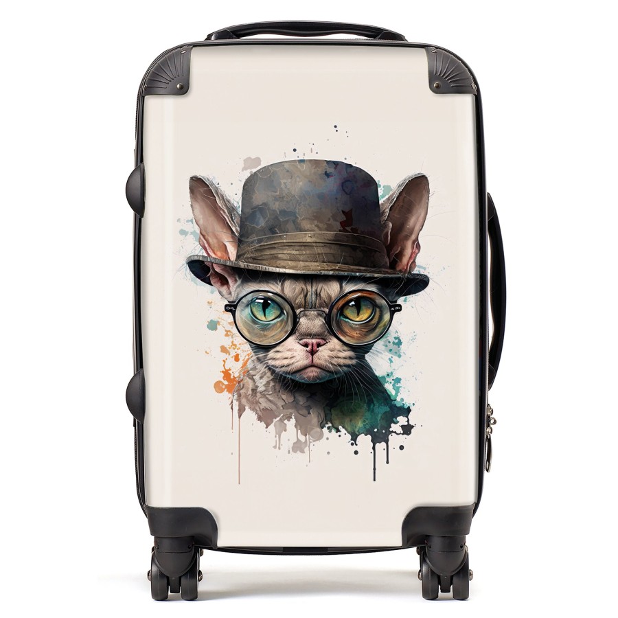 Click to view product details and reviews for Devon Rex Cat Splashart Suitcase Cabin.