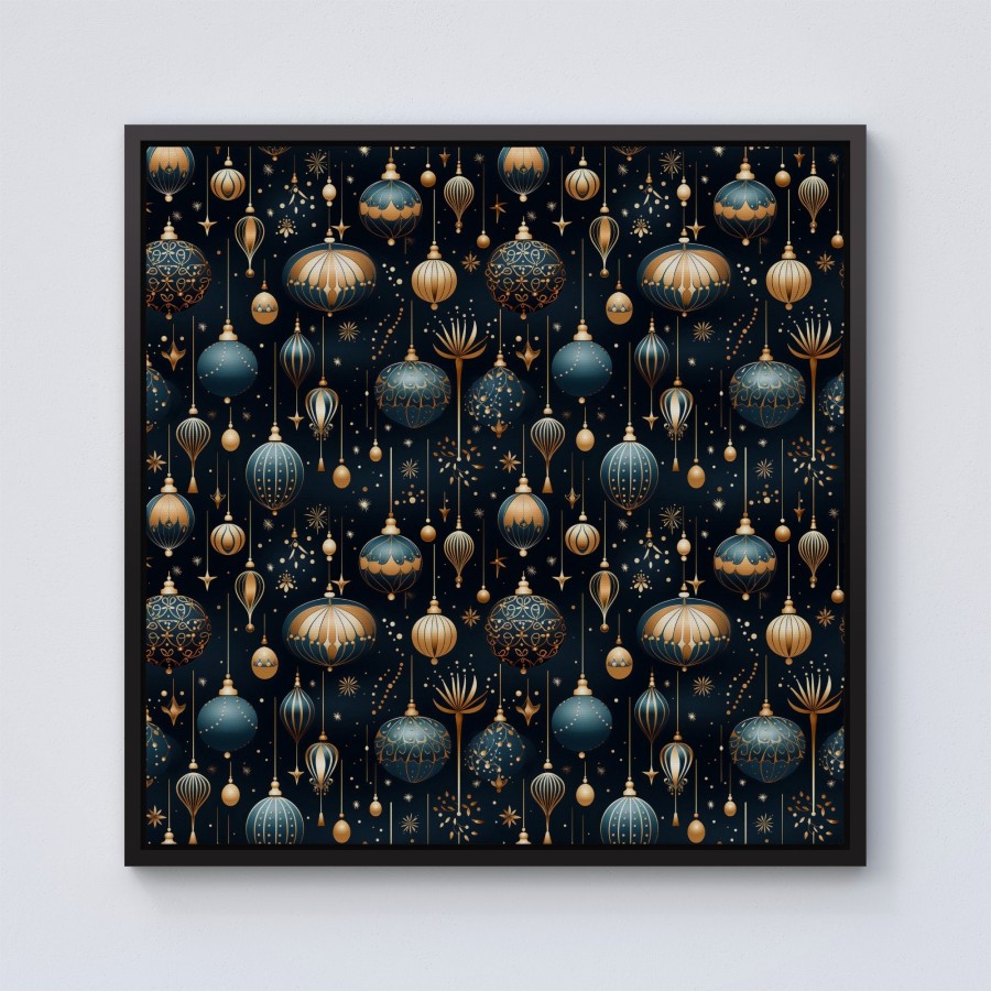 Click to view product details and reviews for Christmas Decorations Framed Canvas 10 X 10 Black.