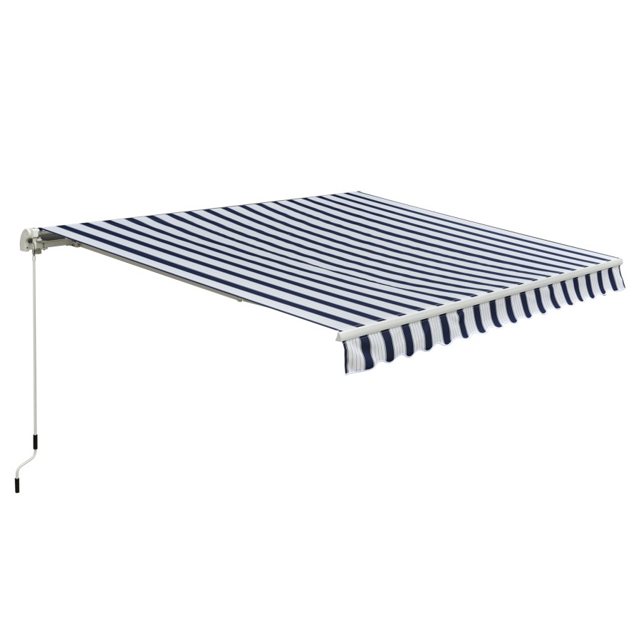 Click to view product details and reviews for Retractable Garden Awning 3x25m Blue White. Click to view product details and reviews for Retractable Garden Awning 3x25m Blue White.