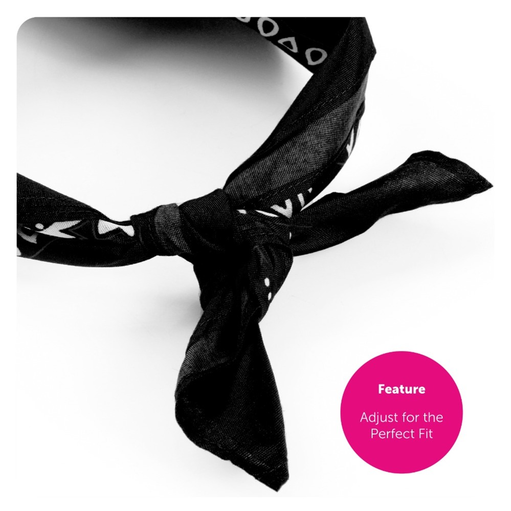 Black Paisley Bandanna