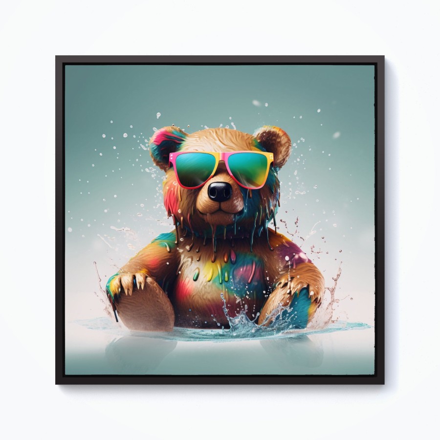 Click to view product details and reviews for Splashart Bear In Glasses Framed Canvas 10 X 10 Black. Click to view product details and reviews for Splashart Bear In Glasses Framed Canvas 10 X 10 Black.