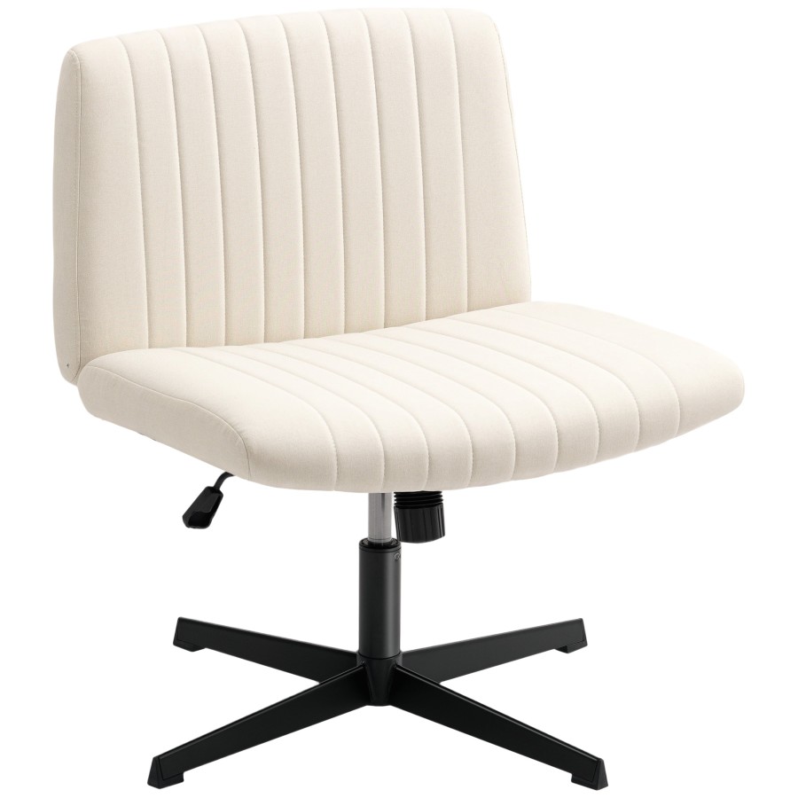 Click to view product details and reviews for Homcom Armless Office Chair No Wheels Linen Fabric Criss Cross Legged Desk Chair With Wide Seat Thick Padding Tilt Function Height Adjustable Swiv. Click to view product details and reviews for Homcom Armless Office Chair No Wheels Linen Fabric Criss Cross Legged Desk Chair With Wide Seat Thick Padding Tilt Function Height Adjustable Swiv.