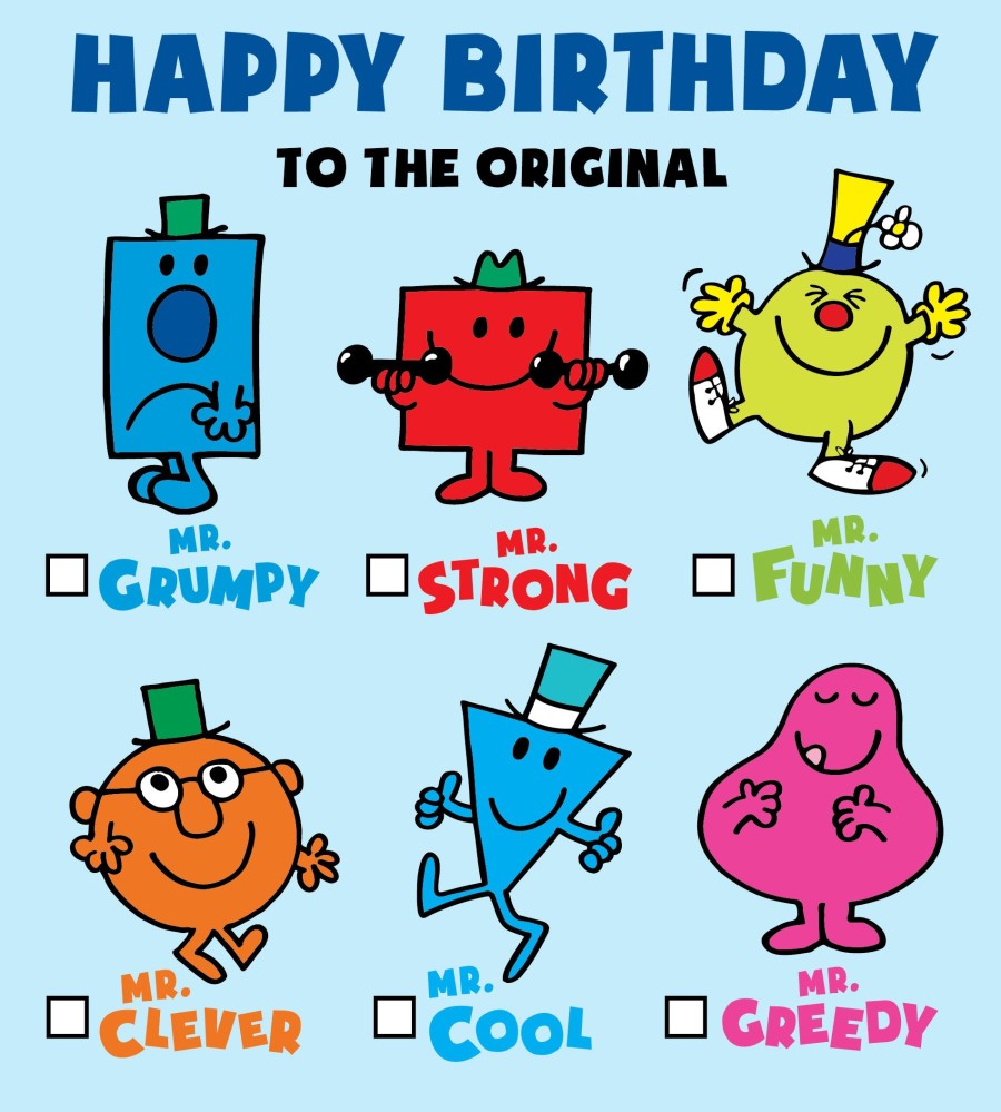 Mr Men & Little Miss 'Happy Birthday' Card