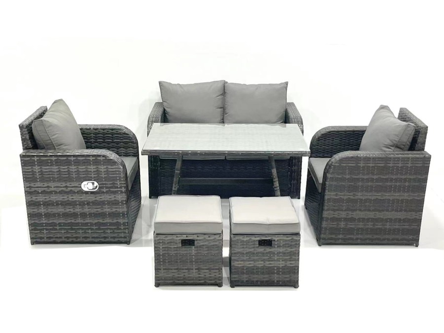 Click to view product details and reviews for Fimous Outdoor Garden Furniture Set Rattan Sofa Dining Table Set With Reclining Chair 2 Small Footstool Dark Grey Mixed. Click to view product details and reviews for Fimous Outdoor Garden Furniture Set Rattan Sofa Dining Table Set With Reclining Chair 2 Small Footstool Dark Grey Mixed.
