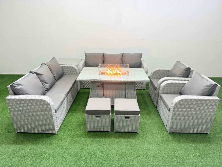 Click to view product details and reviews for Fimous Pe Rattan High Back Lounge Sofa Set Patio Firepit Dining Table Chairs Set With 3 Seater Sofa Reclining Chair Stools Side Table Light Grey. Click to view product details and reviews for Fimous Pe Rattan High Back Lounge Sofa Set Patio Firepit Dining Table Chairs Set With 3 Seater Sofa Reclining Chair Stools Side Table Light Grey.