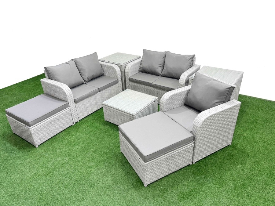 Click to view product details and reviews for Fimous High Back Poly Rattan Garden Furniture Set With Reclining Chair Loveseat Sofa Square Coffee Table Indoor Outdoor Patio Set 2 Big Stool 2 Side. Click to view product details and reviews for Fimous High Back Poly Rattan Garden Furniture Set With Reclining Chair Loveseat Sofa Square Coffee Table Indoor Outdoor Patio Set 2 Big Stool 2 Side.