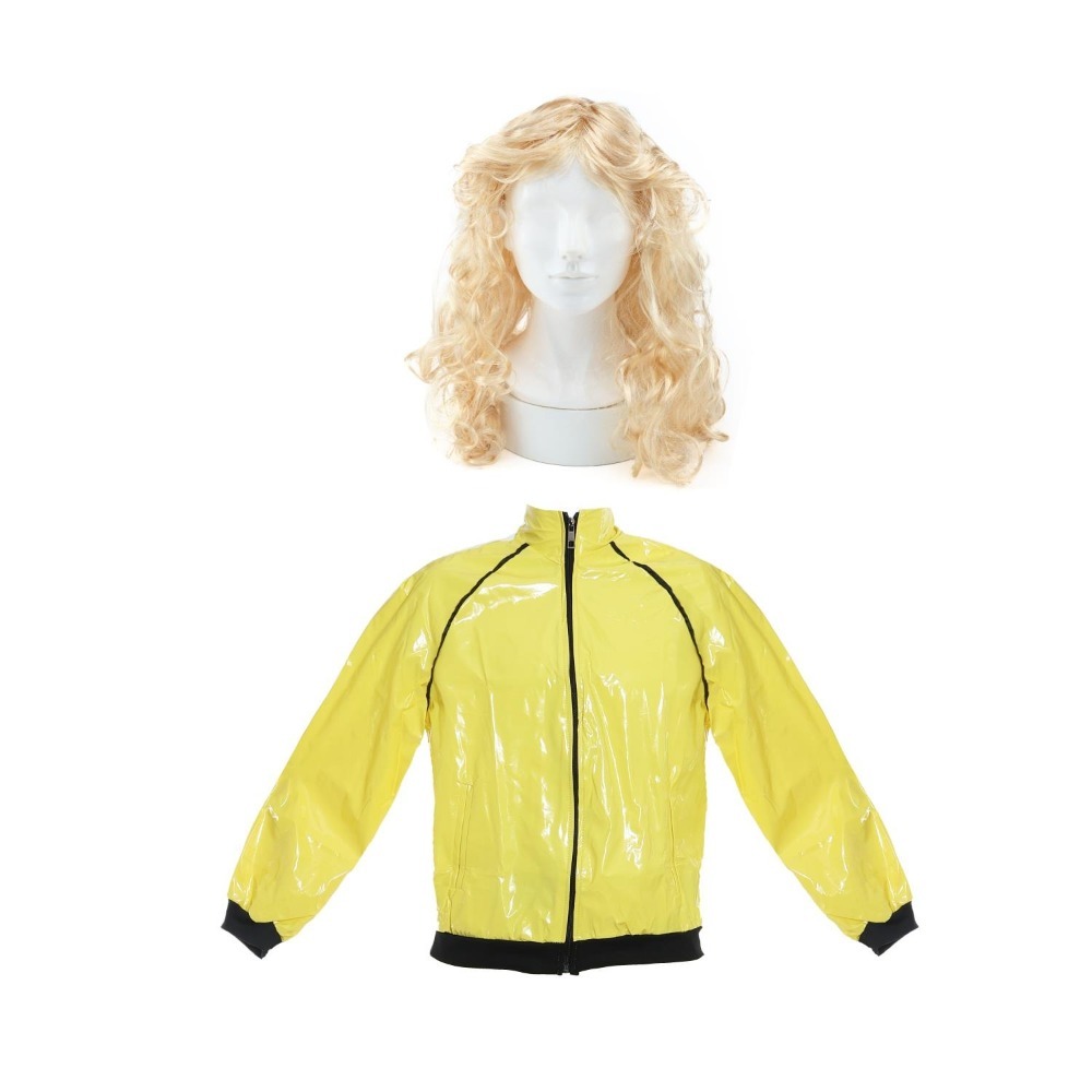 Click to view product details and reviews for Ladies Hivemind Survivor Costume 2 Pcs Yellow Jacket Blonde Wig Large.