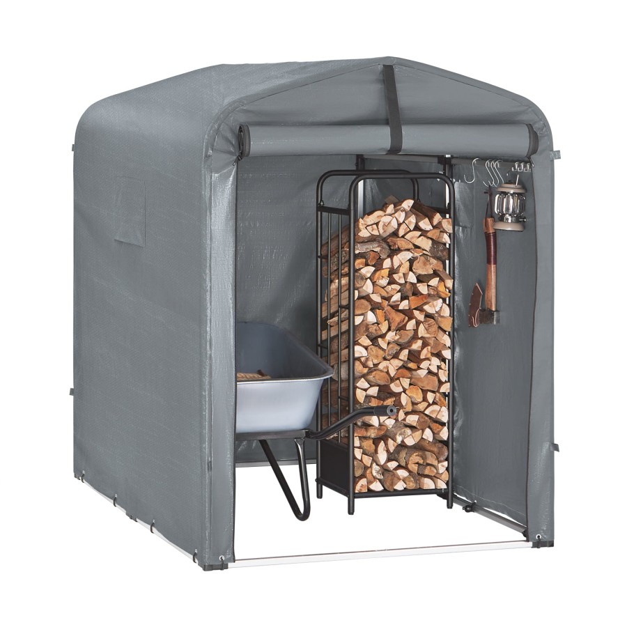 SoBuy KLS11-DG, Bike Storage Outdoor, Waterproof Bicycle Shelter, Outdoor Bike Storage Shed, Motorbike Storage Tent, Garden Shed for Bikes, Motorcycles, and Tools, Grey, 120x176x163 cm