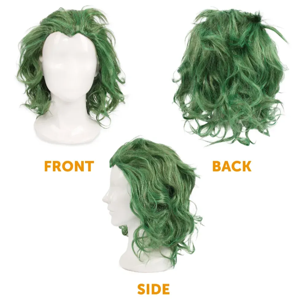 Men's Laughing Man Black Suit Costume with Business Card