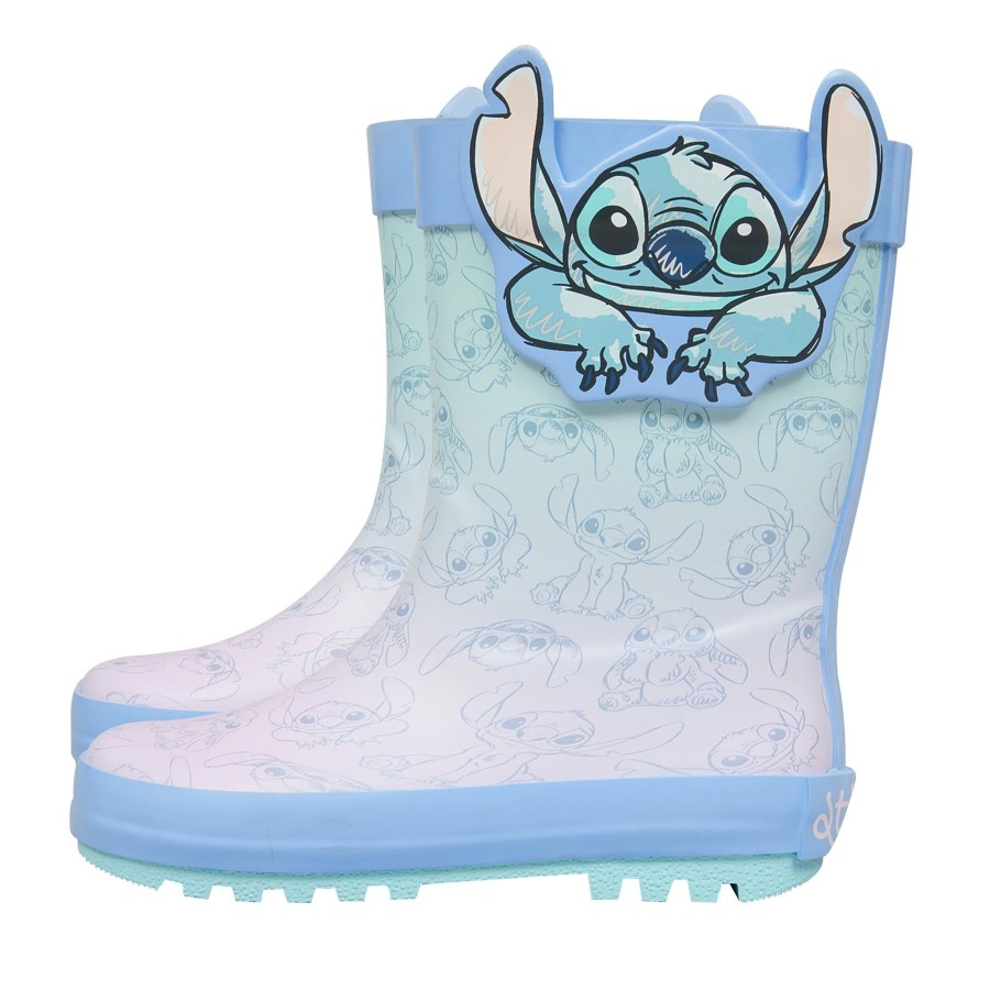 Click to view product details and reviews for Disney Stitch Kids Wellies Officially Licensed Blue Pvc Rain Boots With 3d Ears 8 Uk Child Blue.