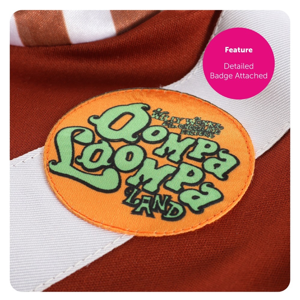 Kids Oompa Loompa Costume - Face Paint & Gloves
