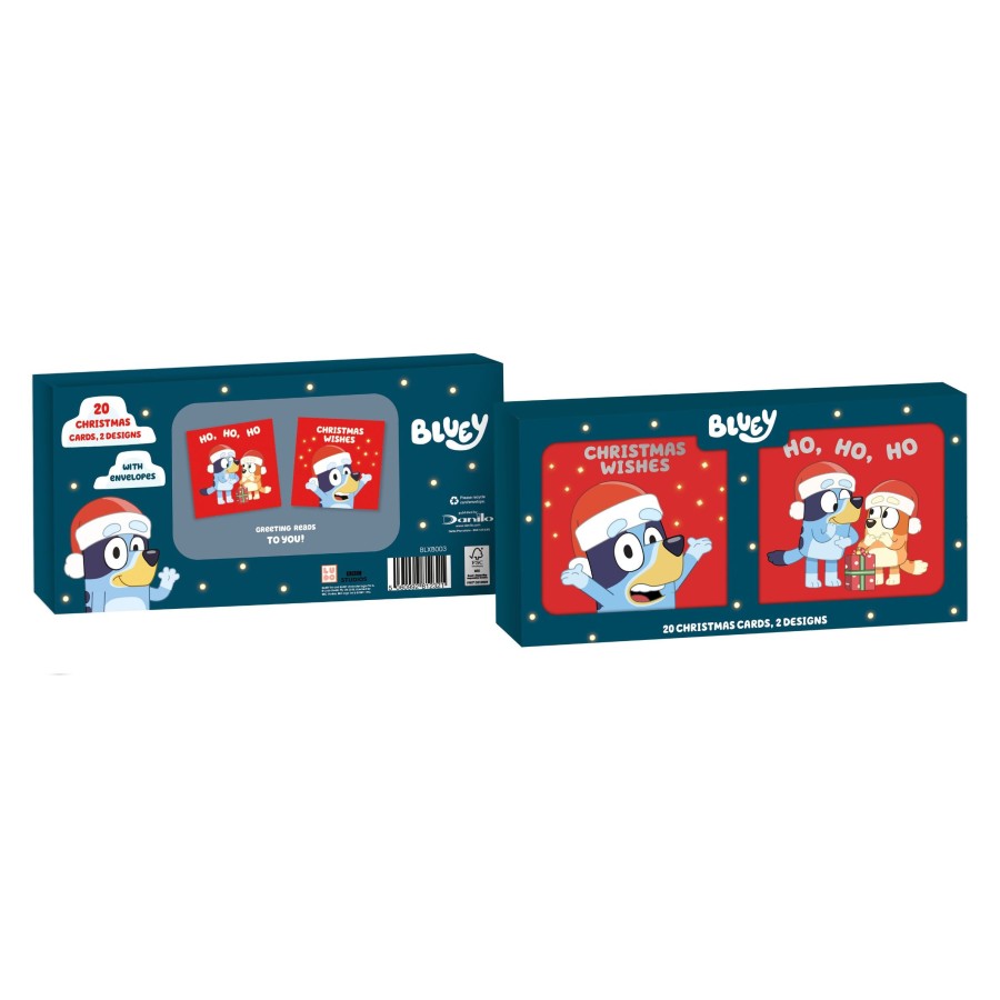 Click to view product details and reviews for Bluey Multipack Of 20 Christmas Cards.