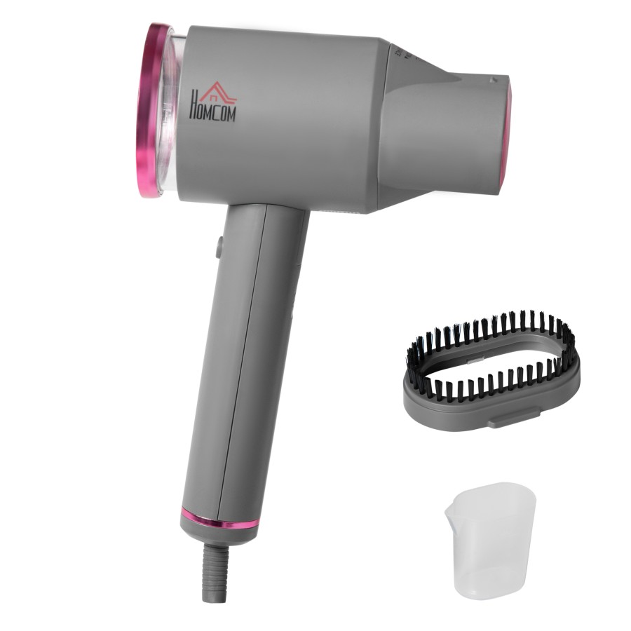 Click to view product details and reviews for Homcom Steamer For Clothes Portable Travel Handheld Fabric Steamer 1500w Grey.