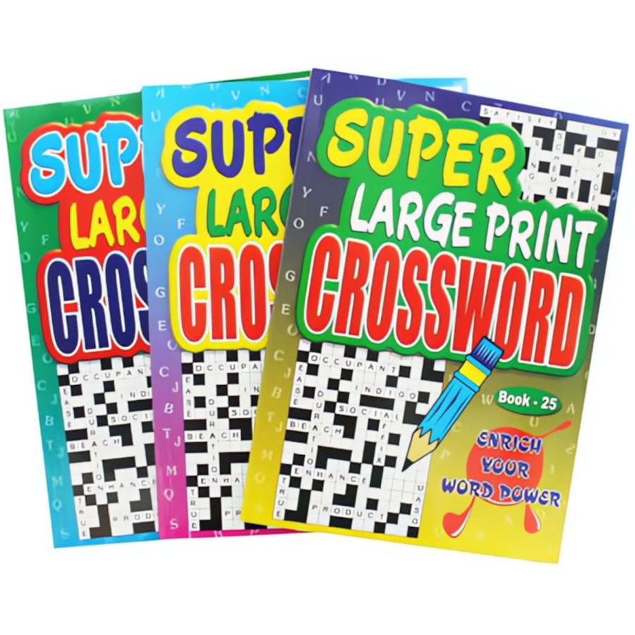 Click to view product details and reviews for Super Large Print Crossword Puzzle Book See Clearly Puzzle Easily.