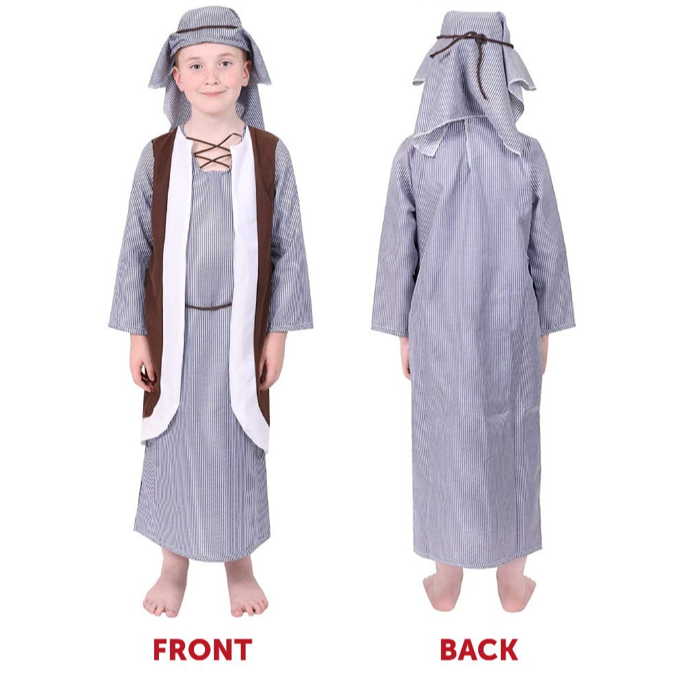 Kids Virgin Mary & Joseph Christmas Nativity Couples Costume
