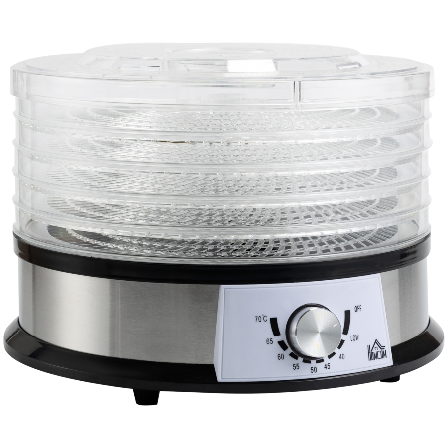 Click to view product details and reviews for Homcom 5 Tier Food Dehydrator 250w Stainless Steel Food Dryer Machine With Adjustable Temperature For Drying Fruit Meat Vegetable Jerky And Pet Tr.