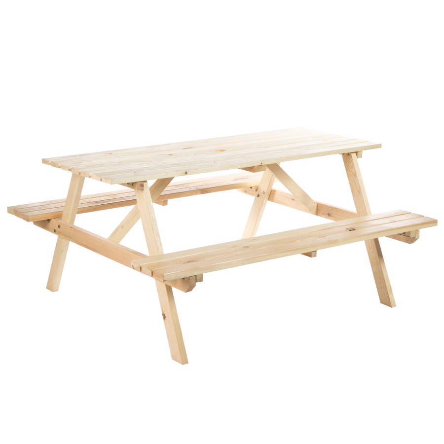 Click to view product details and reviews for Outsunny 58ft Outdoor Wooden Picnic Table.