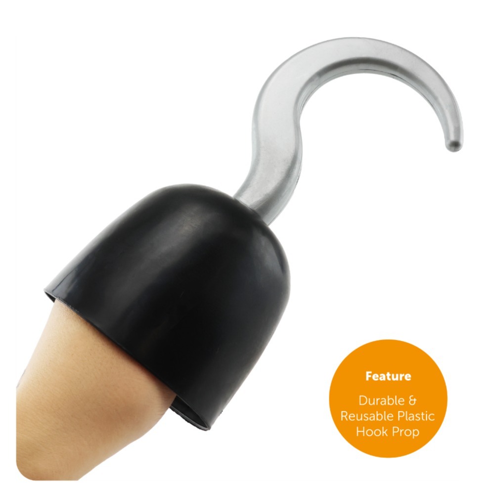 Hook Villain Accessory Set | 3 Pcs | Bucket Hat, Gloves & Hook